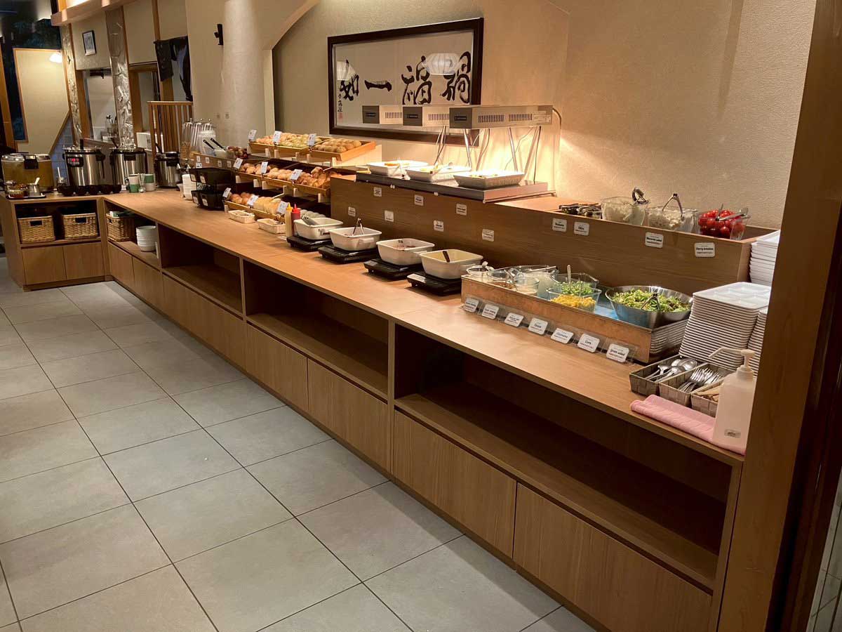 Breakfast - Buffet with a wide selection of dishes